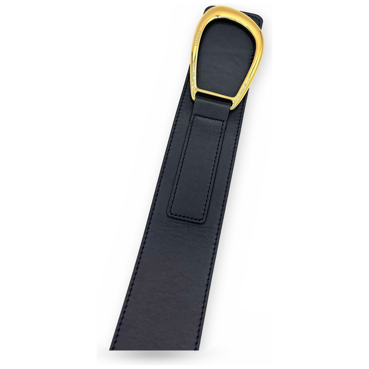 Cinture Donna Twinset - Cintura Vita Alta In Pelle Con Fibbia - Nero