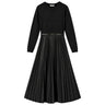 Vestiti casual Donna Twinset - Abito In Tessuto Spalmato E Maglia - Nero