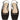 Scarpe con tacco Donna Twinset - Sling Back Raso C/Punta Quadrata E Morsetto Oval - Nero - Gianni Foti