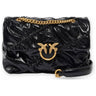 Borse a spalla Donna Pinko - Love Puff Crinckle Mini New Sh - Nero