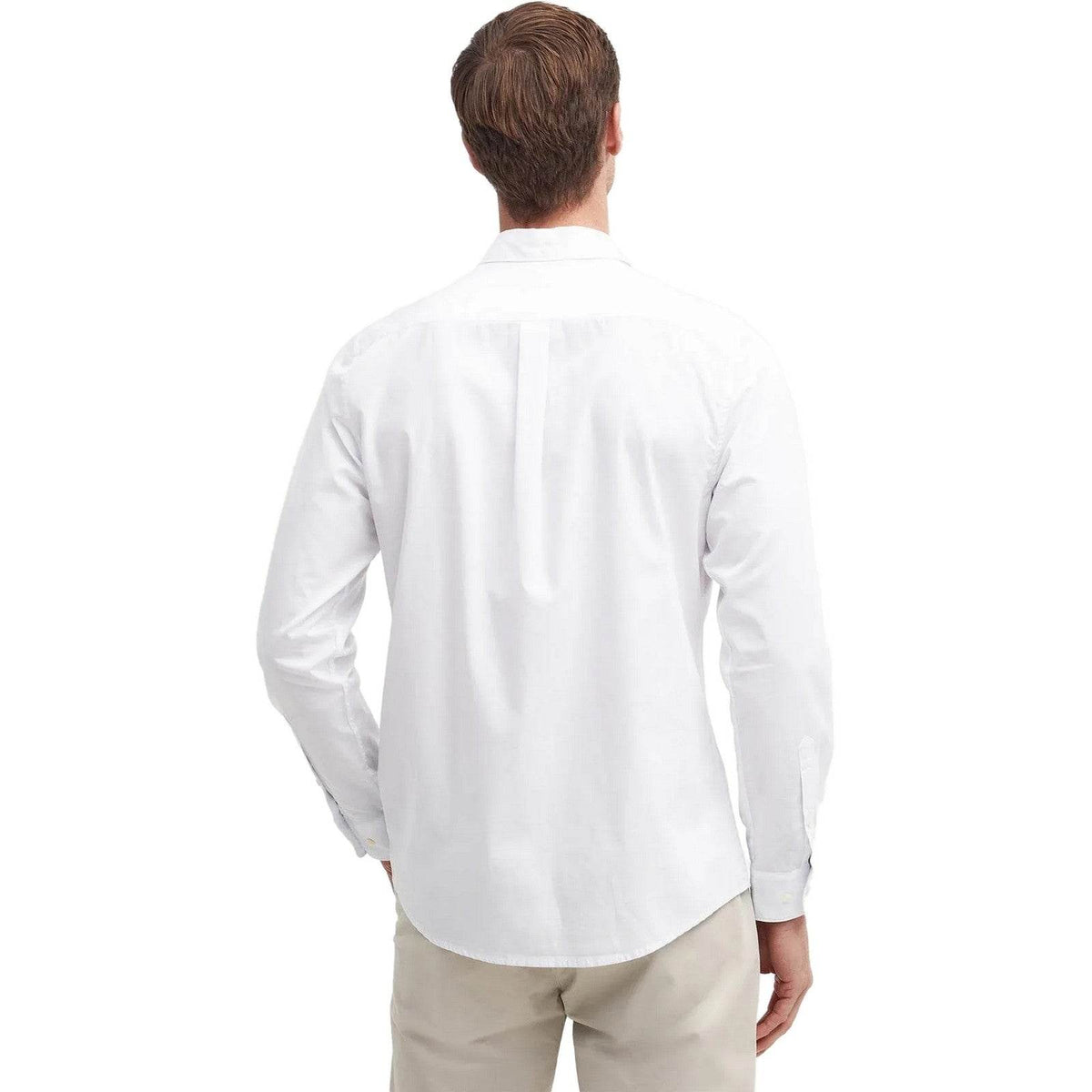 T-shirt Uomo Barbour - Crest Poplin Tailored Shirt - Bianco