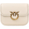 Borse a spalla Donna Pinko - Love Box Bag Fl Mini Nappa + V - Bianco