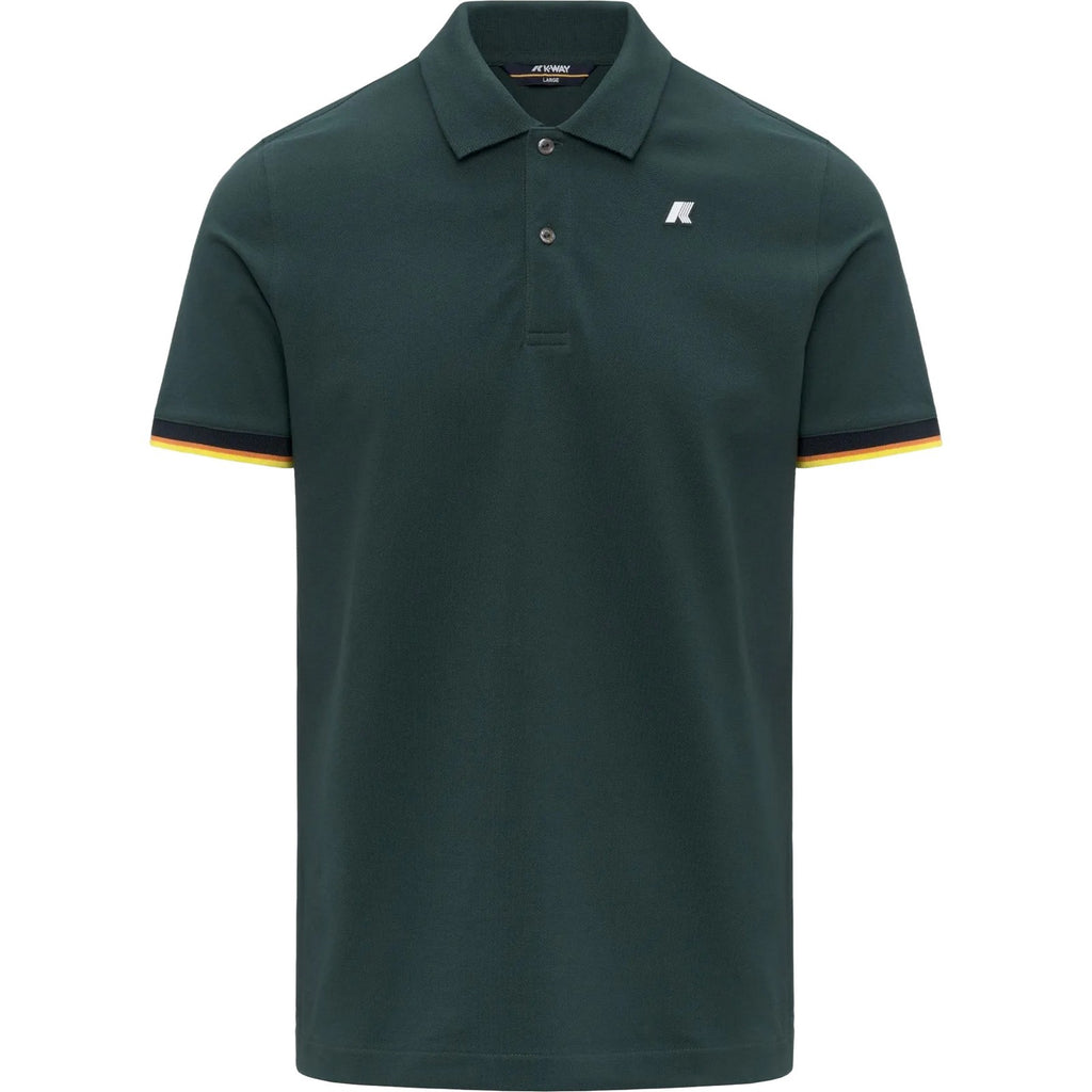 Polo Uomo K-Way - Vincent Pique - Verde-Gianni Foti