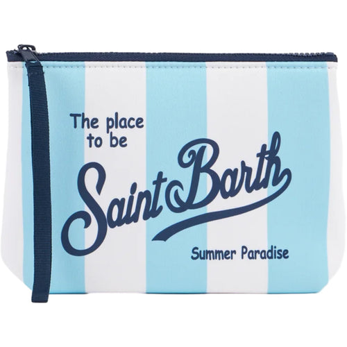 Mc2 Saint Barth Unisex Clutch and Clutch - Bikini Holder Bag - Light Blue