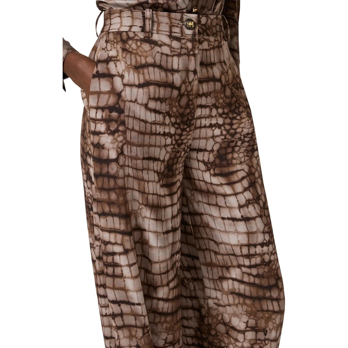 Pantaloni Donna Elisabetta Franchi - Pantalone - Marrone