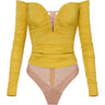 Body Donna Elisabetta Franchi - Body - Giallo-Gianni Foti