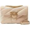 Borse a spalla Donna Pinko - Love Classic Puff Cl Sheep Nap - Beige