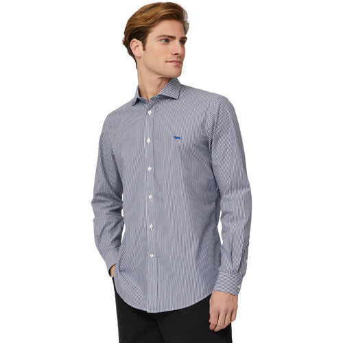 Camicie casual Uomo Harmont & Blaine - Camicia In Cotone - Blu