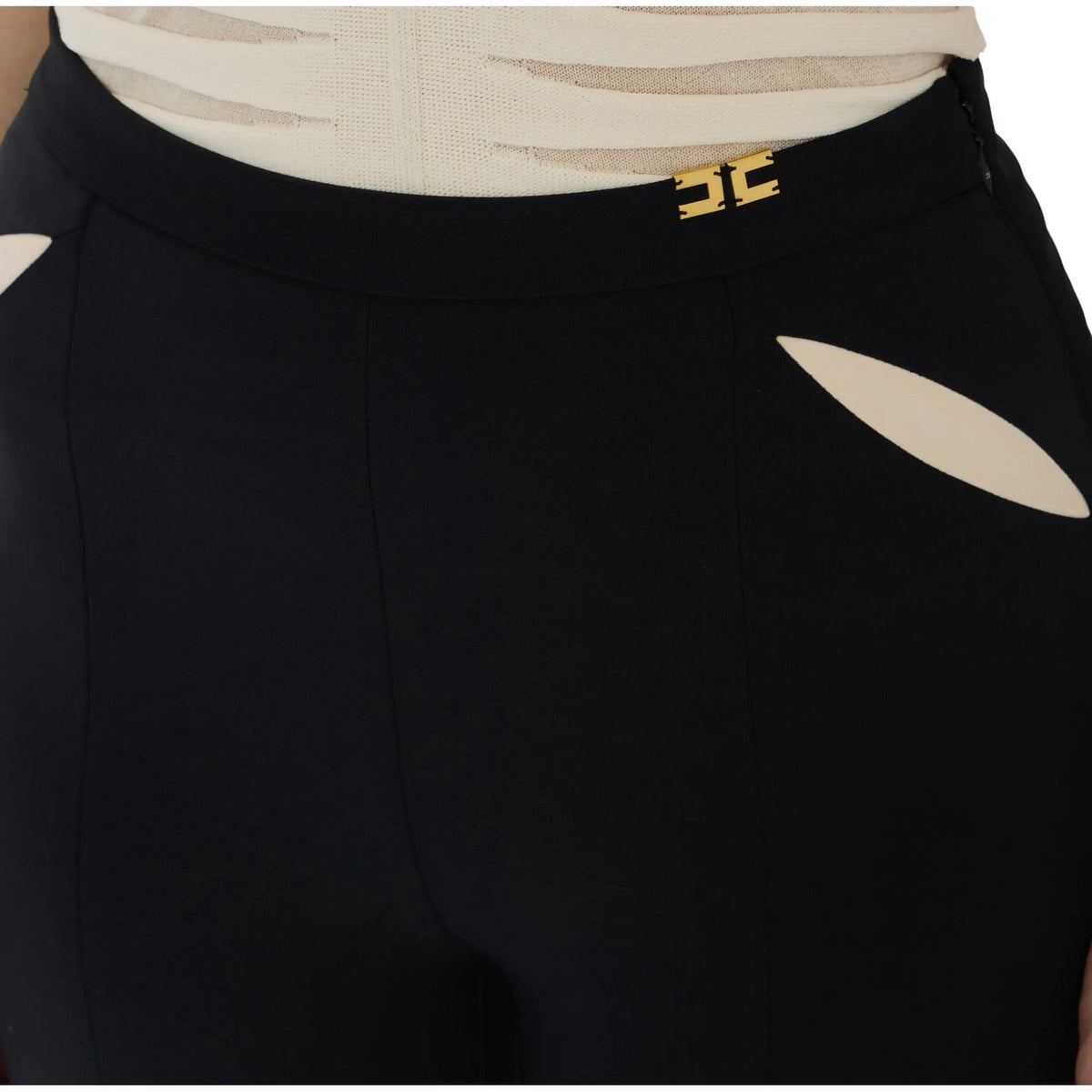 Pantaloni Donna Elisabetta Franchi - Pantalone - Nero-Gianni Foti