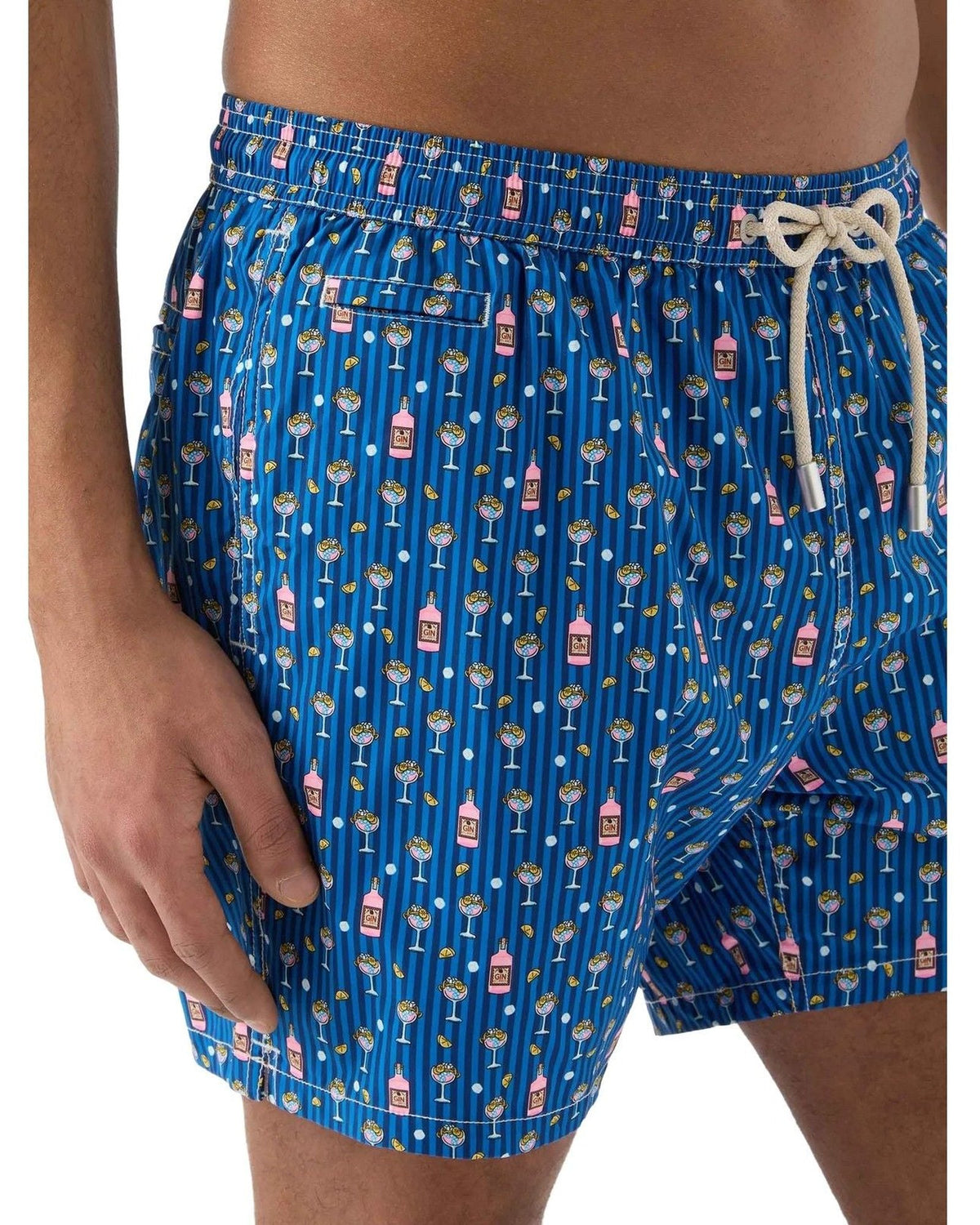 Pantaloncini e calzoncini Uomo Mc2 Saint Barth - Ultralight Stretch Swim Short - Azzurro