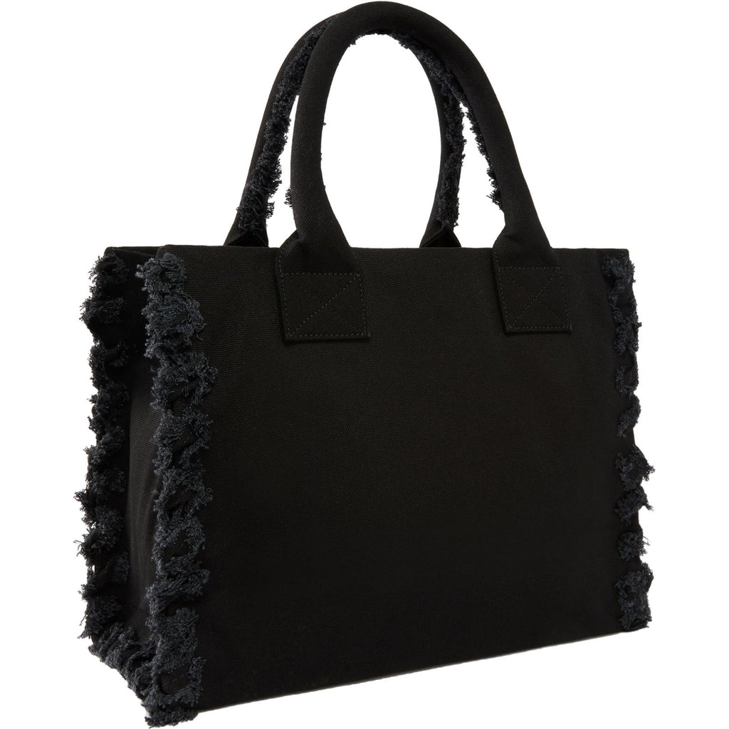 Borse a spalla Donna Pinko - Beach Shopper Canvas - Nero