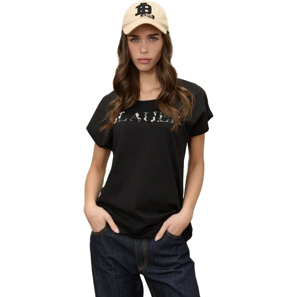 T-shirt Donna Blauer - Mohawk - Nero-Gianni Foti