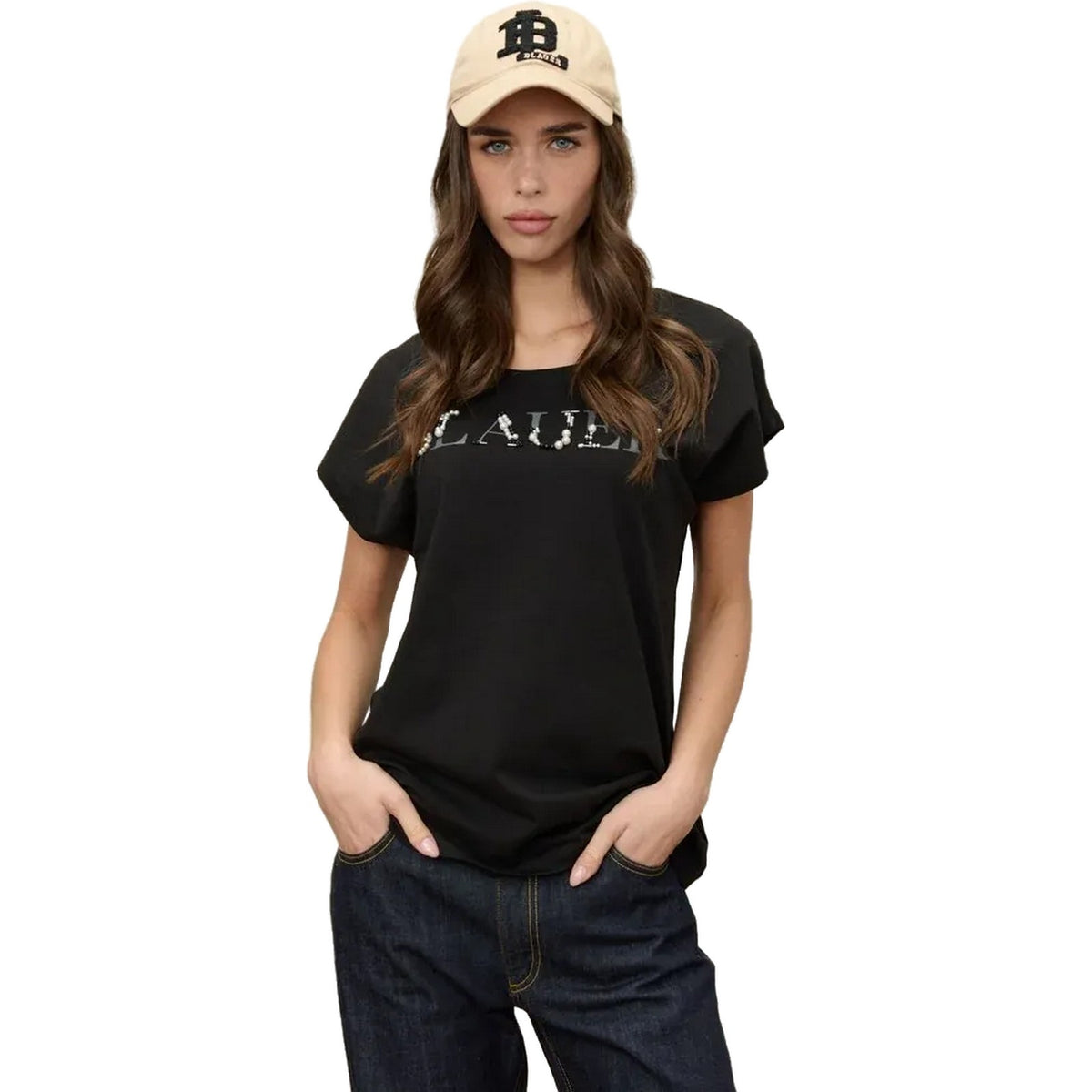T-shirt Donna Blauer - Mohawk - Nero-Gianni Foti