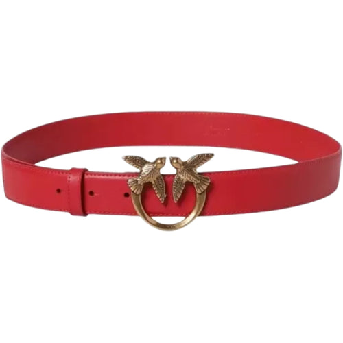 Cinture Donna Pinko - Love Berry H3 Belt Vitello Set - Rosso