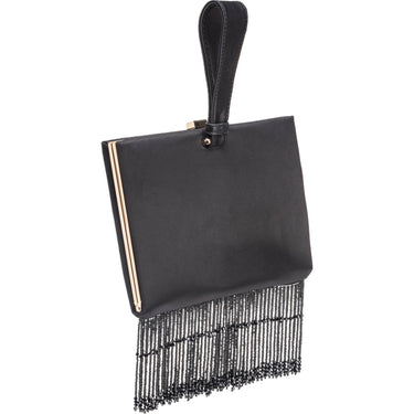 Borse a mano Donna Pinko - Pouch Soft Satin + Frange - Nero di Pinko su Gianni Foti