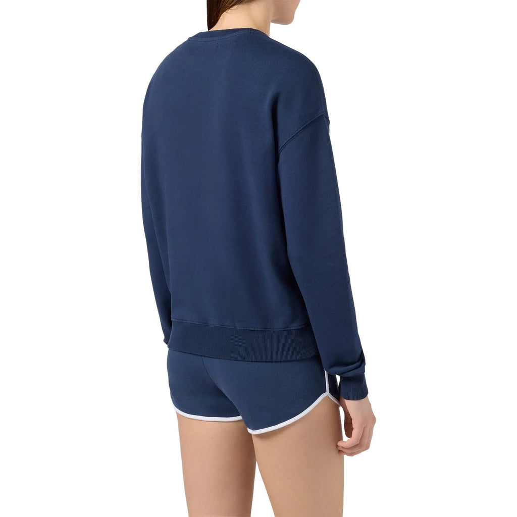 Felpe senza cappuccio Donna Mc2 Saint Barth - Woman Cotton Fleece Crewneck Sweatshirt - Blu