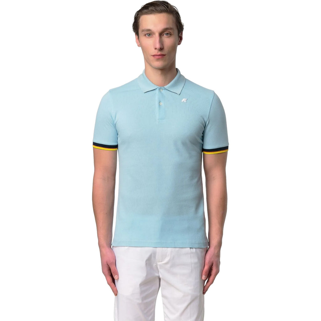 Polo Uomo K-Way - Vincent Pique - Blu-Gianni Foti