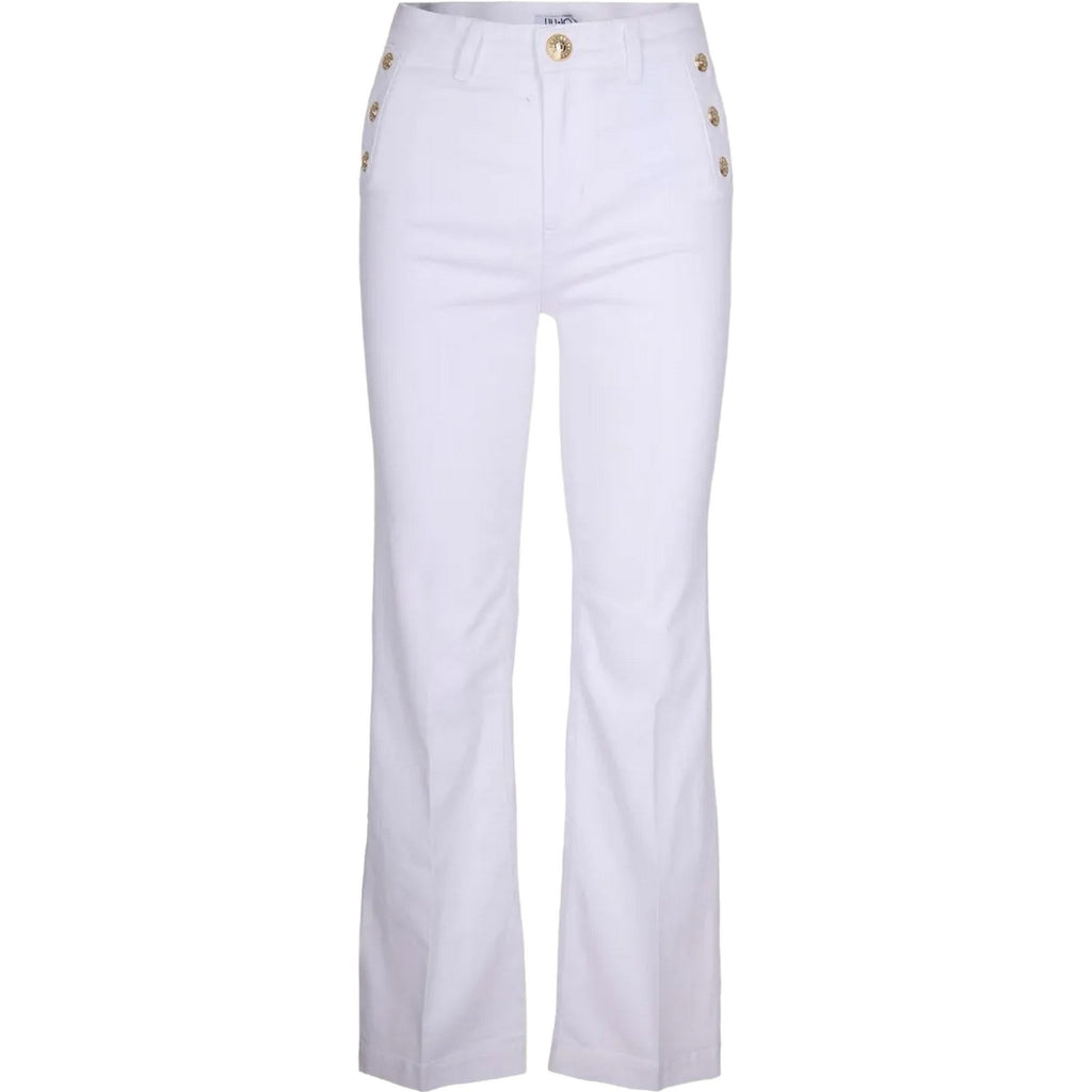 Pantaloni Donna Liu Jo - Pantalone tessuto - Bianco-Gianni Foti