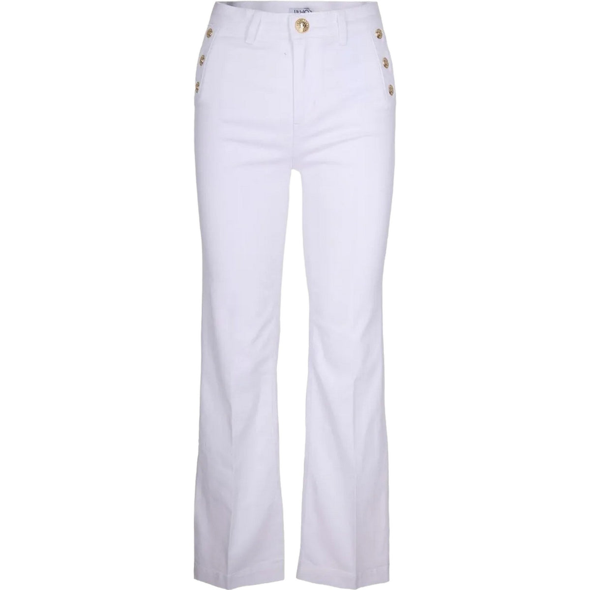 Pantaloni Donna Liu Jo - Pantalone tessuto - Bianco-Gianni Foti