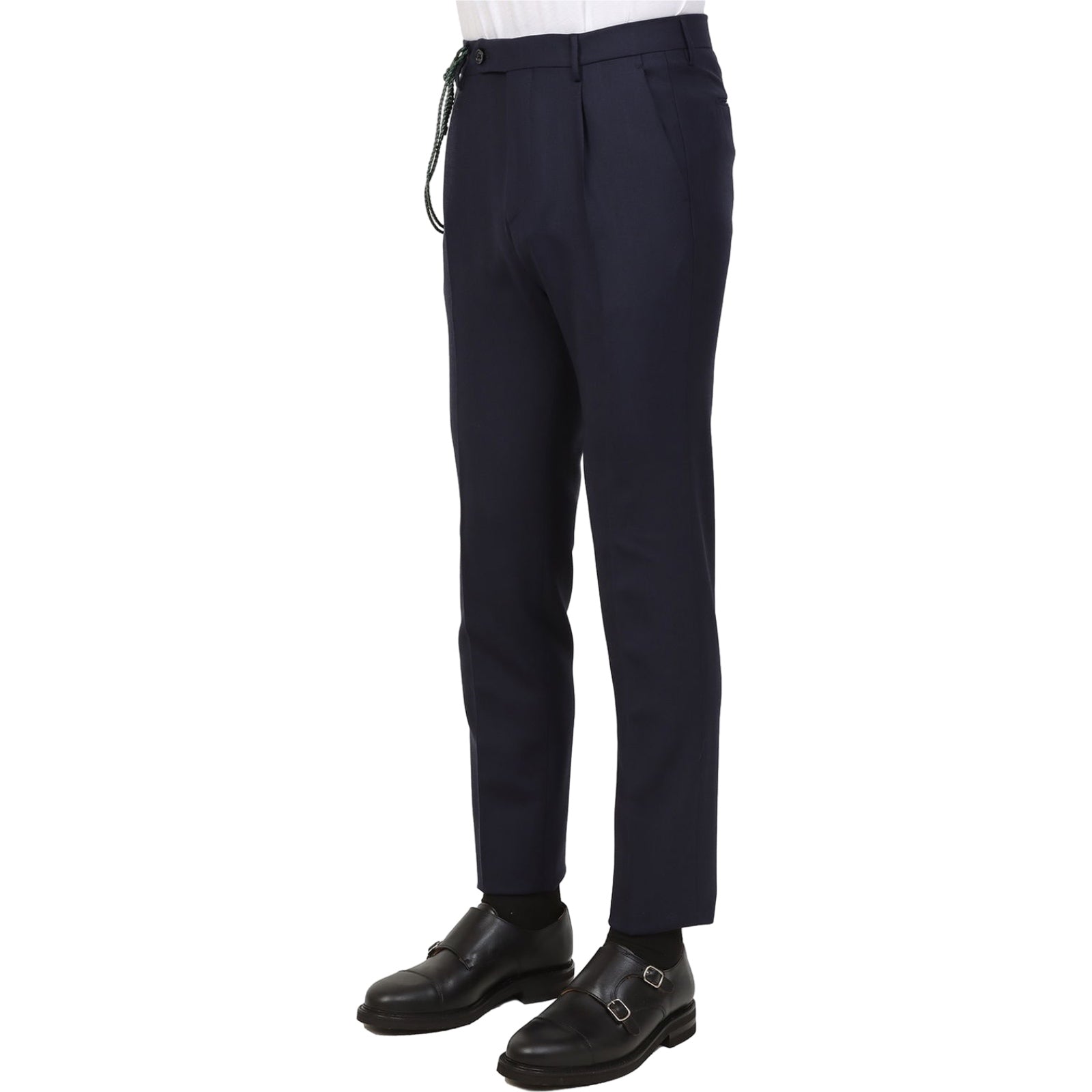 Pantaloni Uomo Berwich - Pantalone Soft Fit Con Elastico - Blu