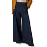 Pantaloni Donna Twinset - Pantalone Palazzo In Denim - Blu