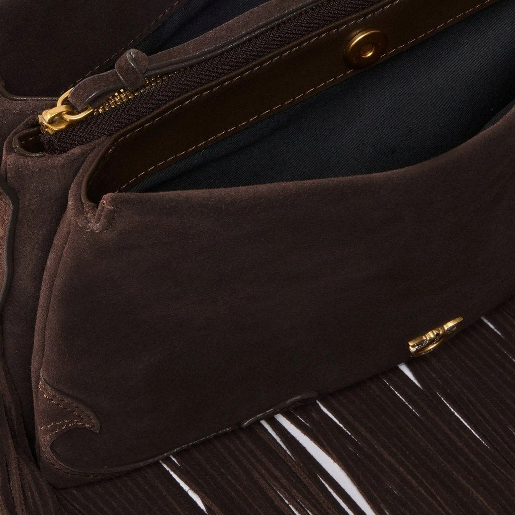 Borse a spalla Donna Pinko - Triplet Mini Fringes Suede - Marrone