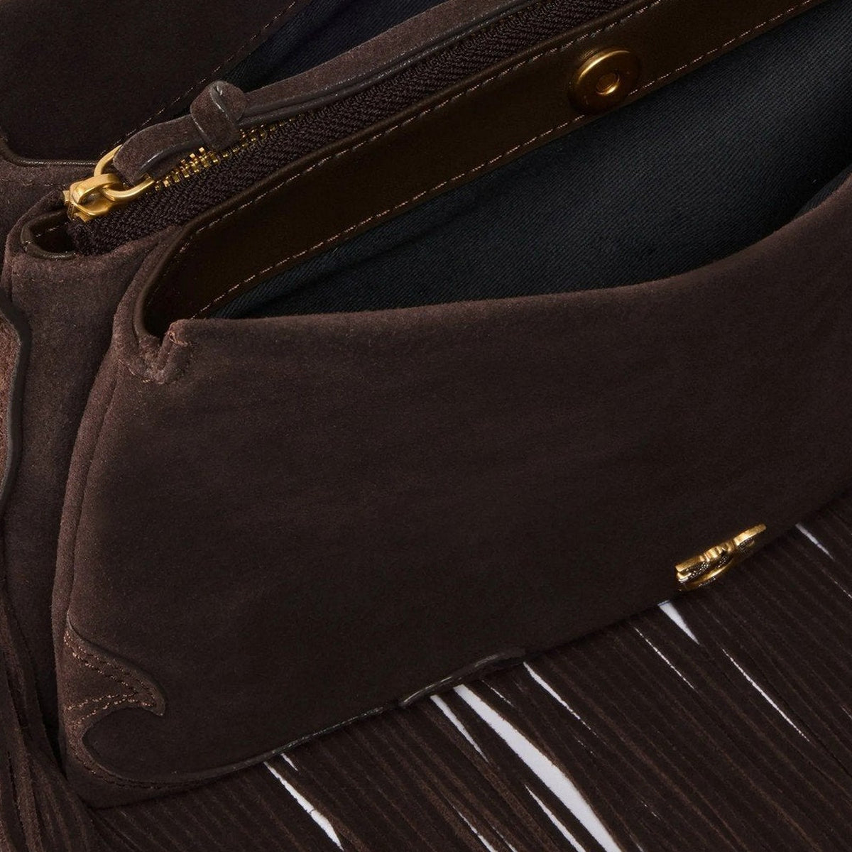 Borse a spalla Donna Pinko - Triplet Mini Fringes Suede - Marrone