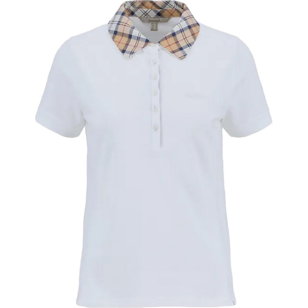 Polo Donna Barbour - Malvern Polo Shirt - Bianco-Gianni Foti
