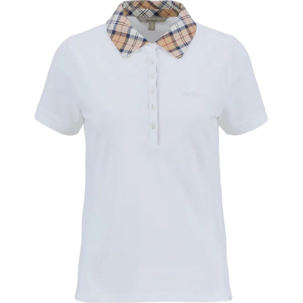 Polo Donna Barbour - Malvern Polo Shirt - Bianco-Gianni Foti