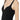 Vestiti da sera e cerimonia Donna Elisabetta Franchi - Abito midi in crêpe stretch taglio coppe - Nero