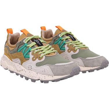 Sneaker Unisex Flower Mountain - Yamano 3 Uni Suede/Nylon Grey-White-Taupe - Grigio
