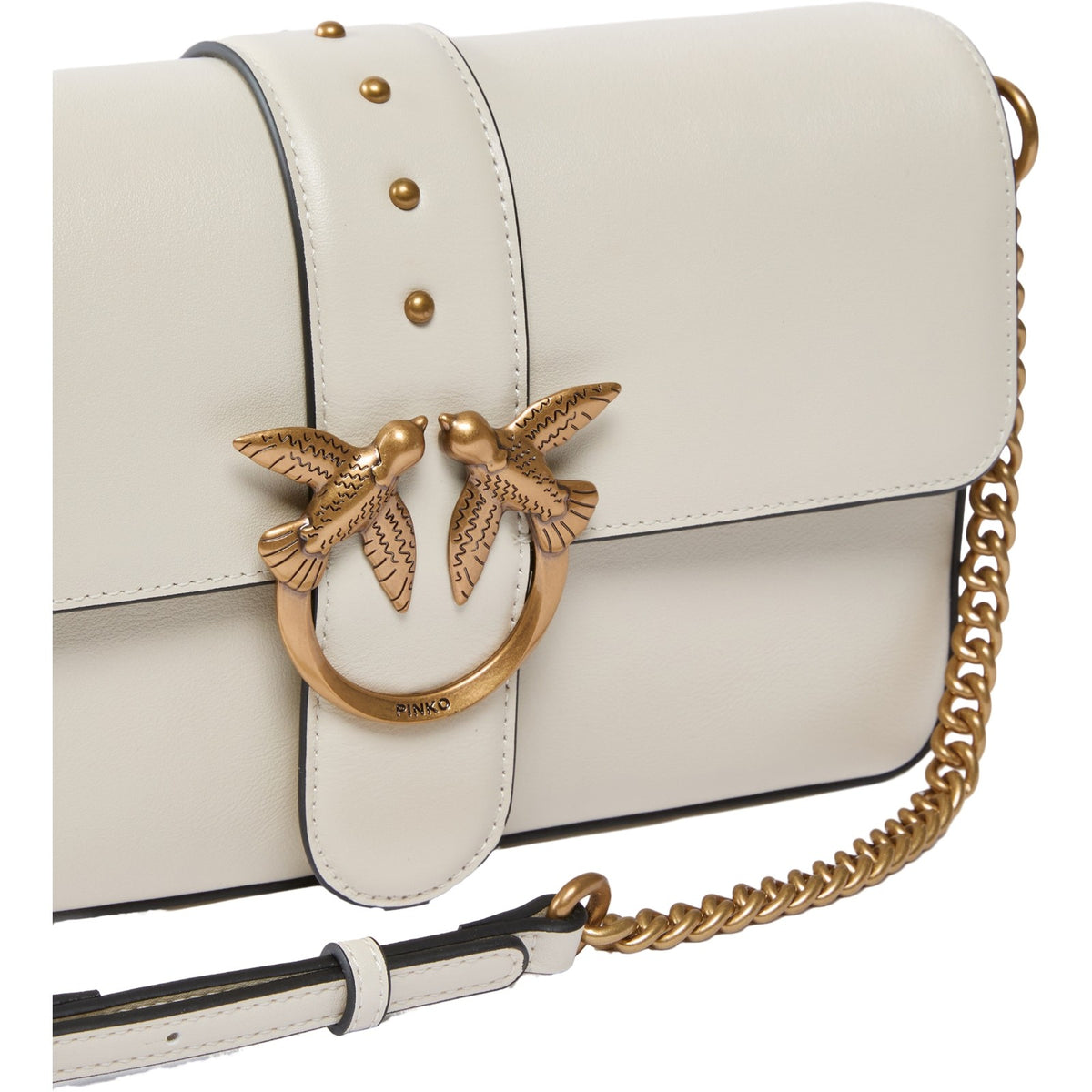 Borse a spalla Donna Pinko - Love One Classic Slouchy Fl Vi - Bianco