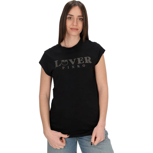 T-shirt Donna Pinko - Marrakech T-Shirt Jersey Stamp - Nero