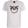 T-shirt Donna Pinko - Quentin T-Shirt Jersey Ricamo - Bianco