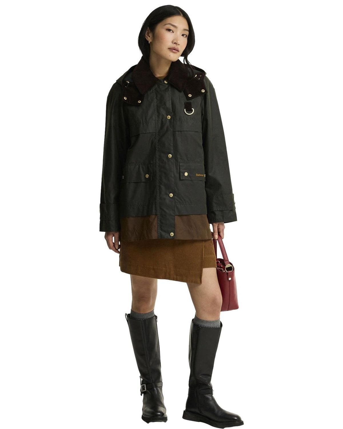 Giacche Donna Barbour - Wrenwood Wax Jacket - Verde