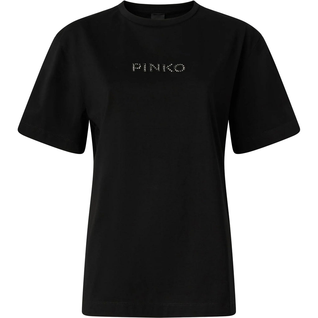 T-shirt Donna Pinko - Strepitoso T-Shirt Jersey Logo - Nero