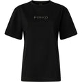 T-shirt Donna Pinko - Strepitoso T-Shirt Jersey Logo - Nero