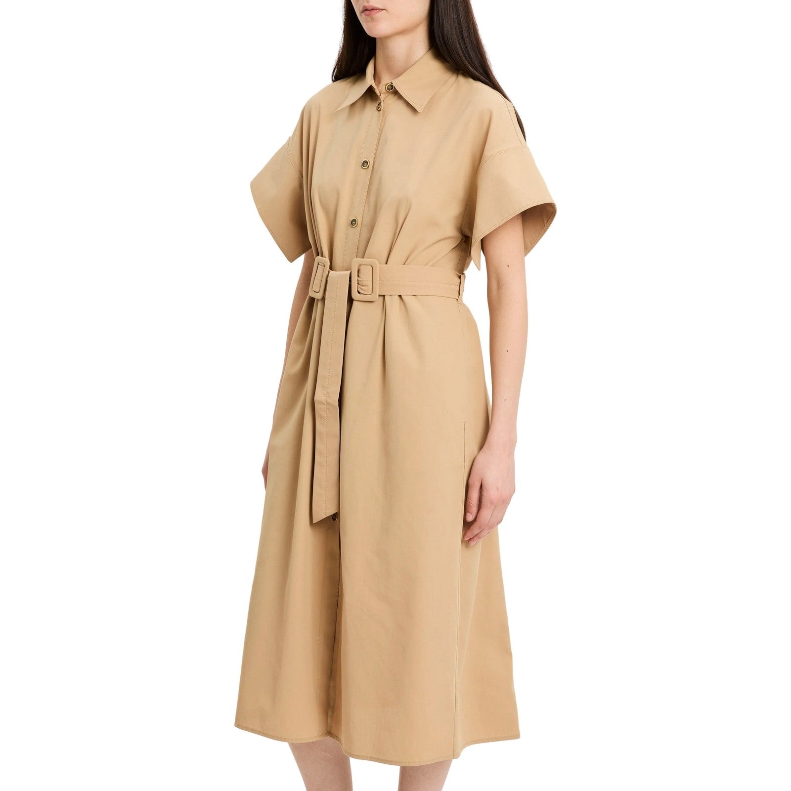 Vestiti da sera e cerimonia Donna Pinko - Alesha Abito Cotone Fluido - Beige di Pinko su Gianni Foti