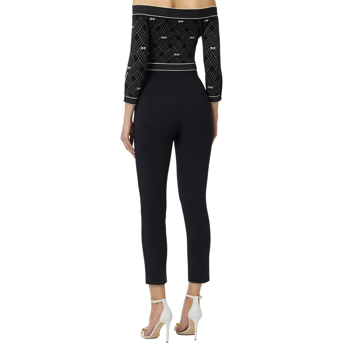 Pantaloni Donna Elisabetta Franchi - Pantalone - Nero-Gianni Foti