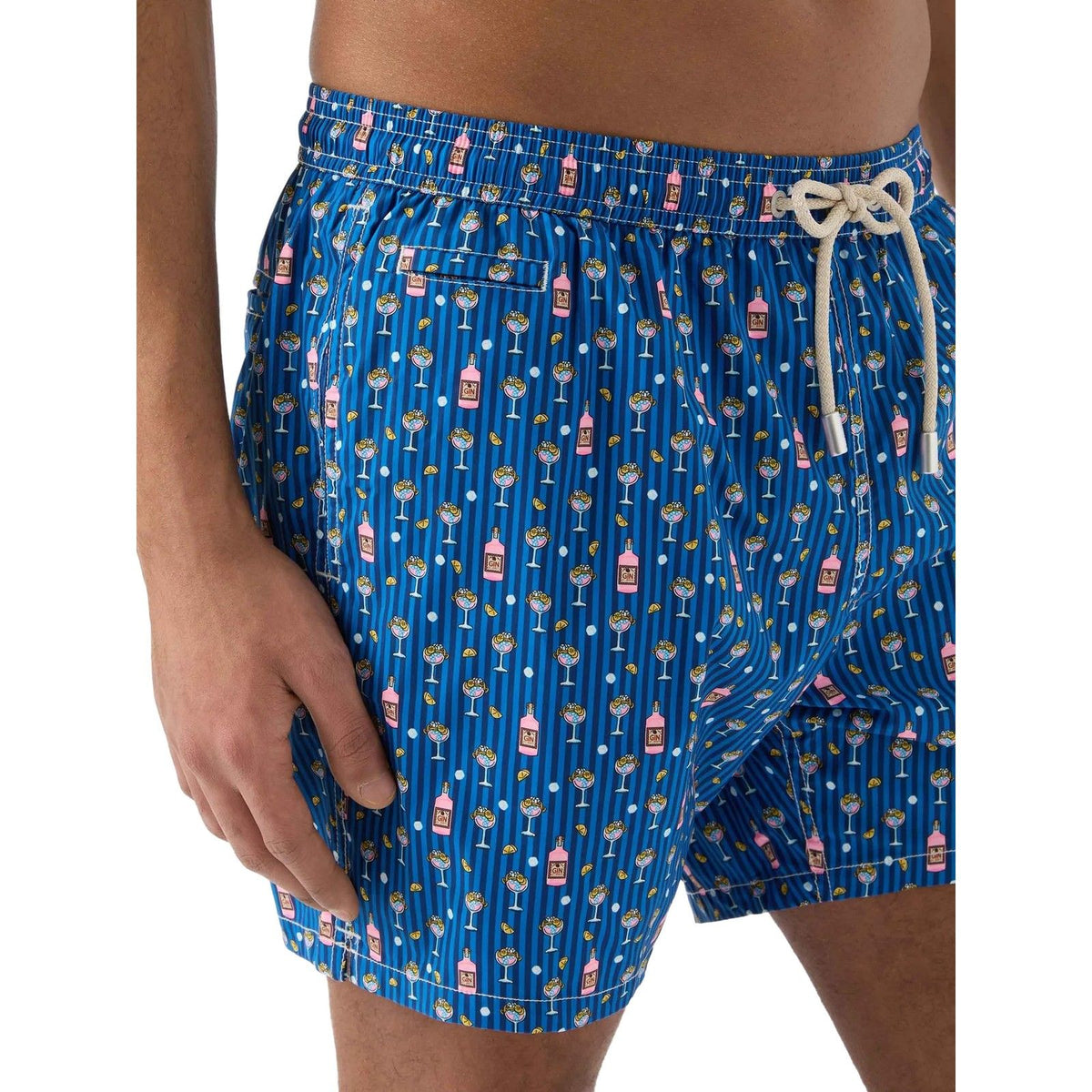Pantaloncini e calzoncini Uomo Mc2 Saint Barth - Ultralight Stretch Swim Short - Azzurro