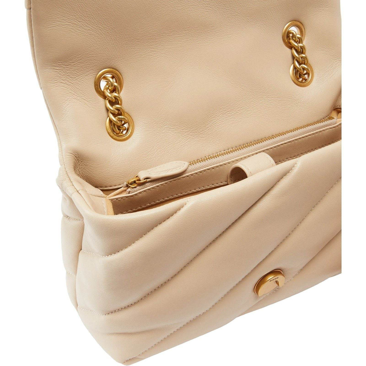 Borse a spalla Donna Pinko - Love Classic Puff Cl Sheep Nap - Beige