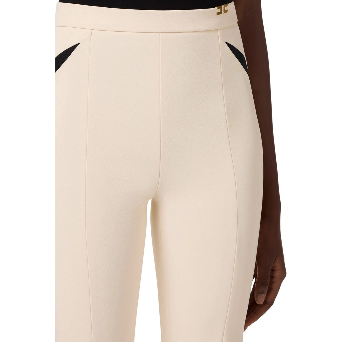 Pantaloni Donna Elisabetta Franchi - Pantalone - Bianco-Gianni Foti