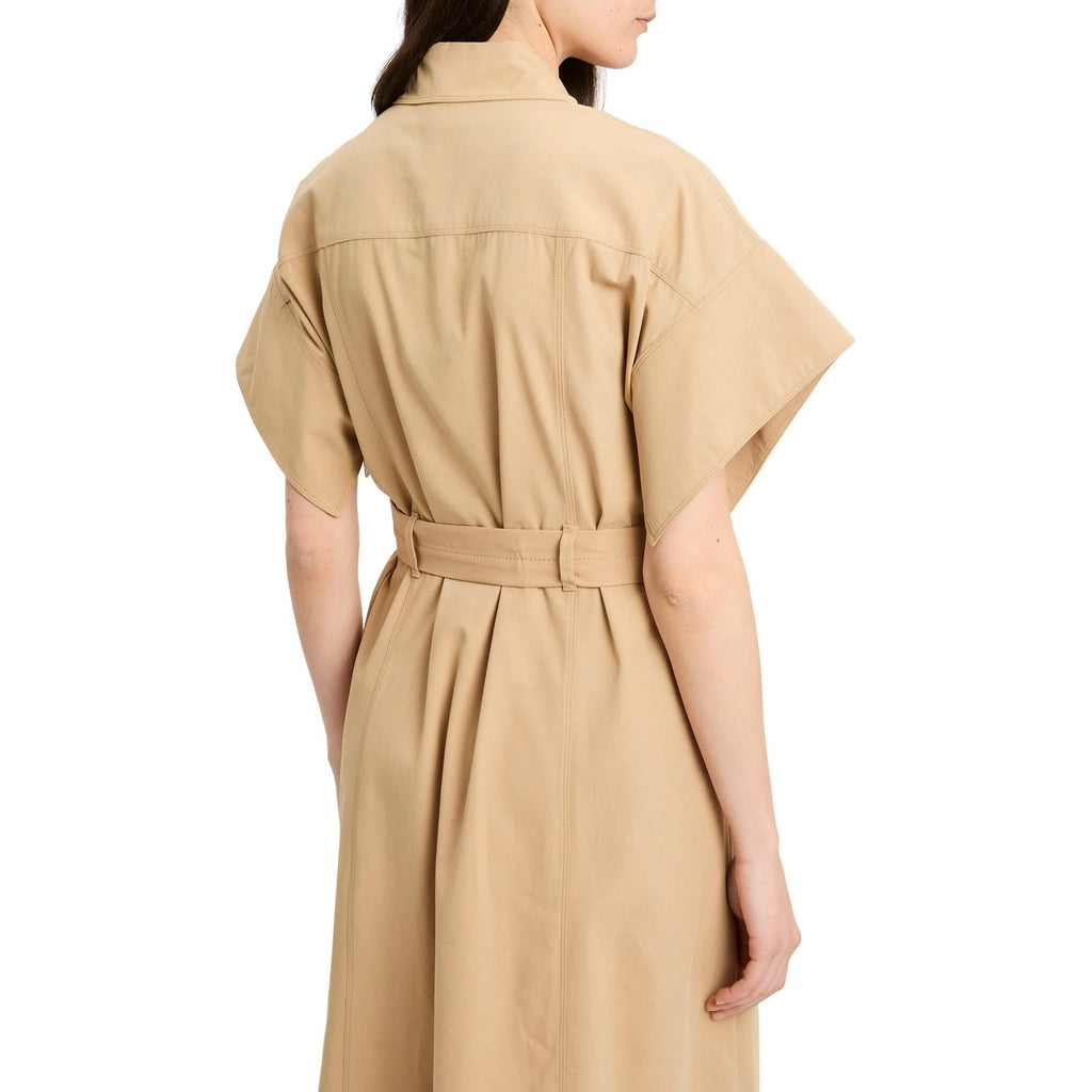 Vestiti da sera e cerimonia Donna Pinko - Alesha Abito Cotone Fluido - Beige