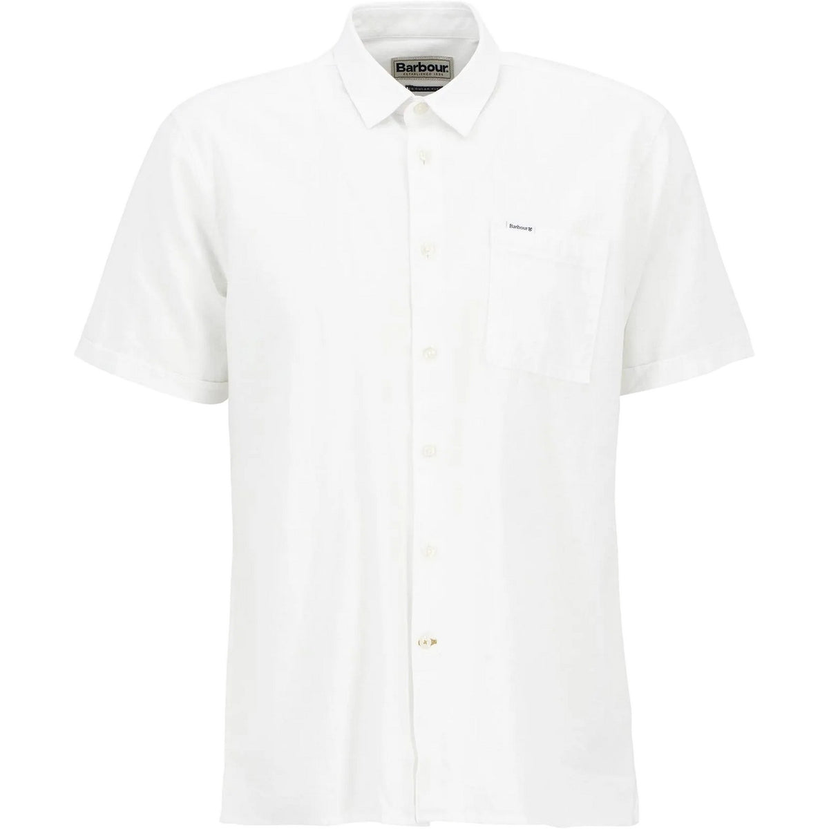 Camicie casual Uomo Barbour - Nelson S/S Summer Fit Shirt - Bianco