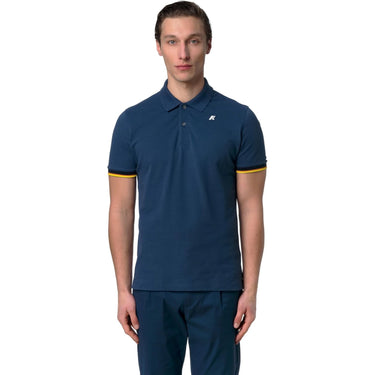 Polo Uomo K-Way - Vincent Pique - Blu-Gianni Foti