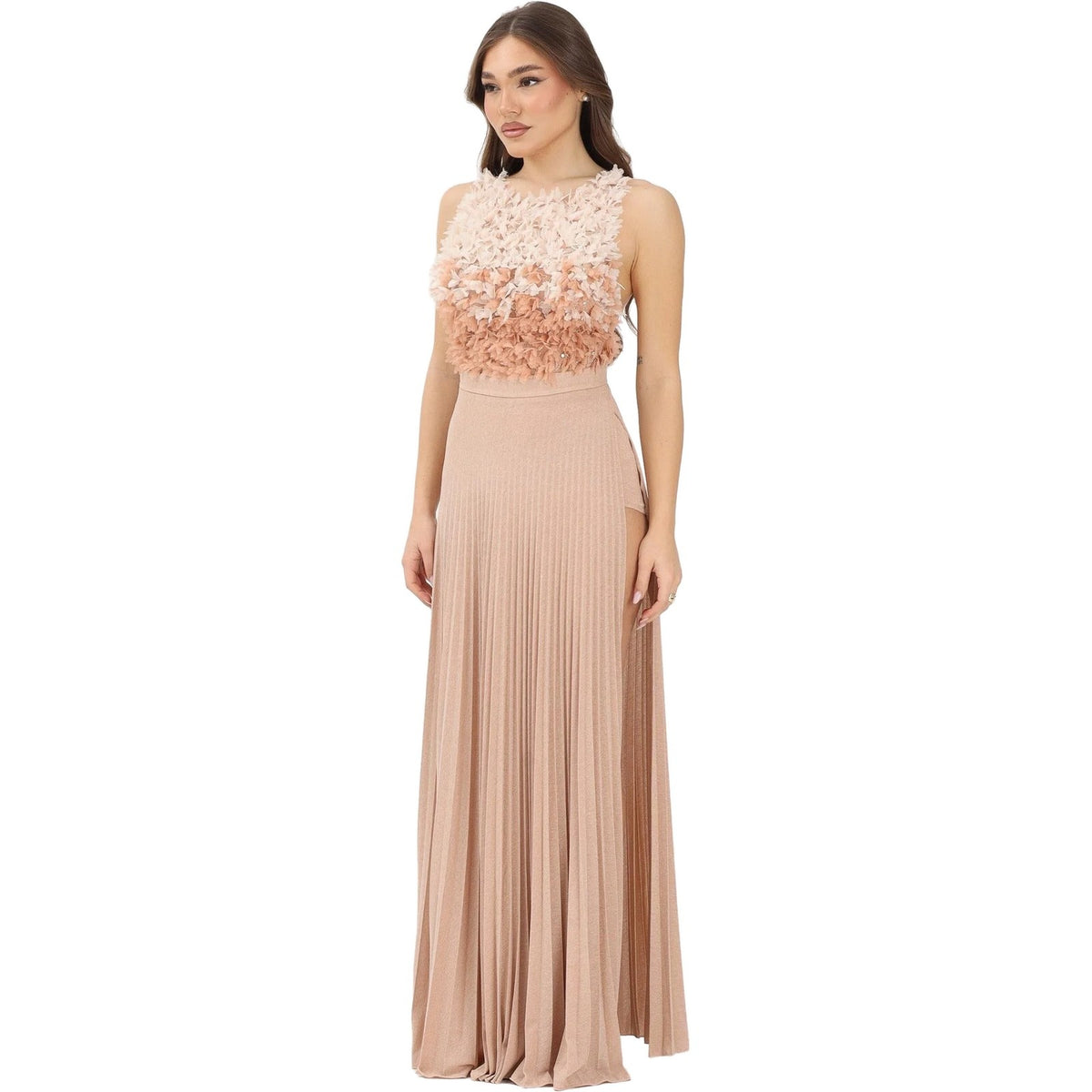 Vestiti da sera e cerimonia Donna Elisabetta Franchi - Abito - Beige