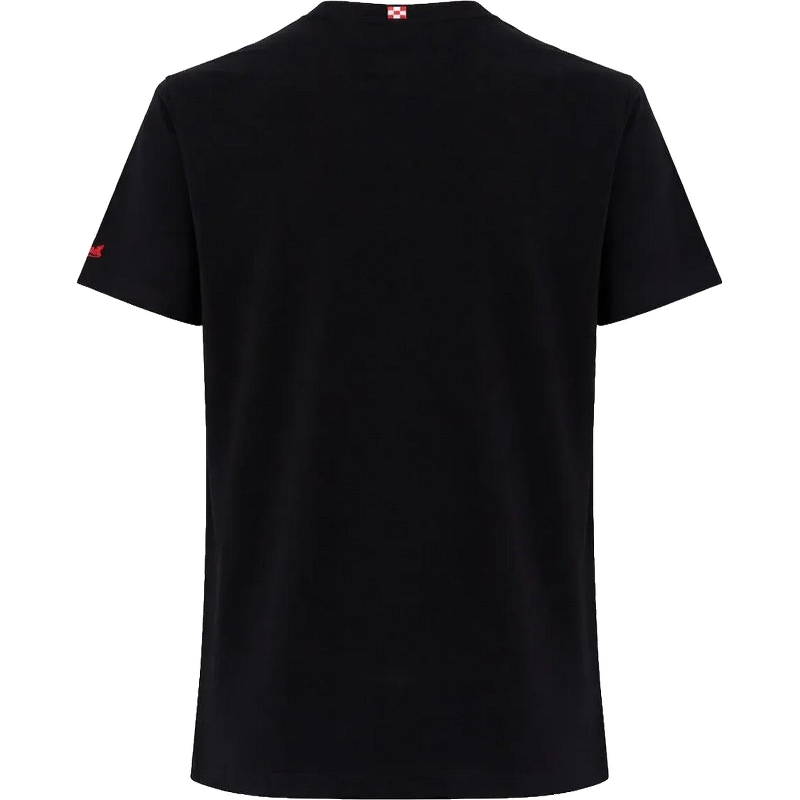 T-shirt Uomo Mc2 Saint Barth - Cotton T-Shirt With Front Pocket And Print - Nero di Mc2 Saint Barth su Gianni Foti