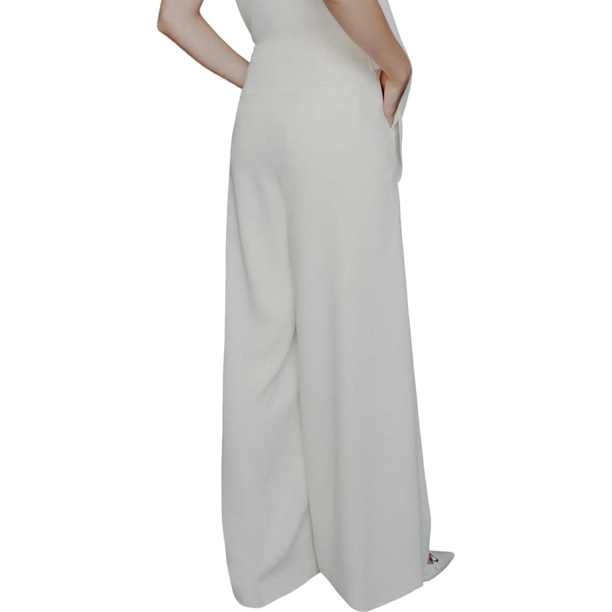 Pantaloni Donna Emme - Pantalone lungo - Bianco-Gianni Foti