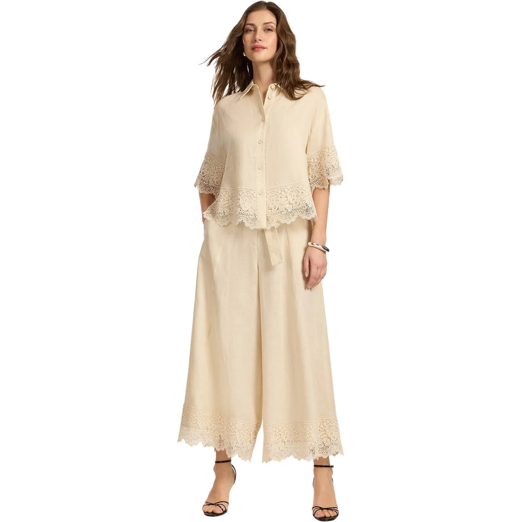 Bluse e camicie Donna Elena Miro' - Camicia - Beige-Gianni Foti