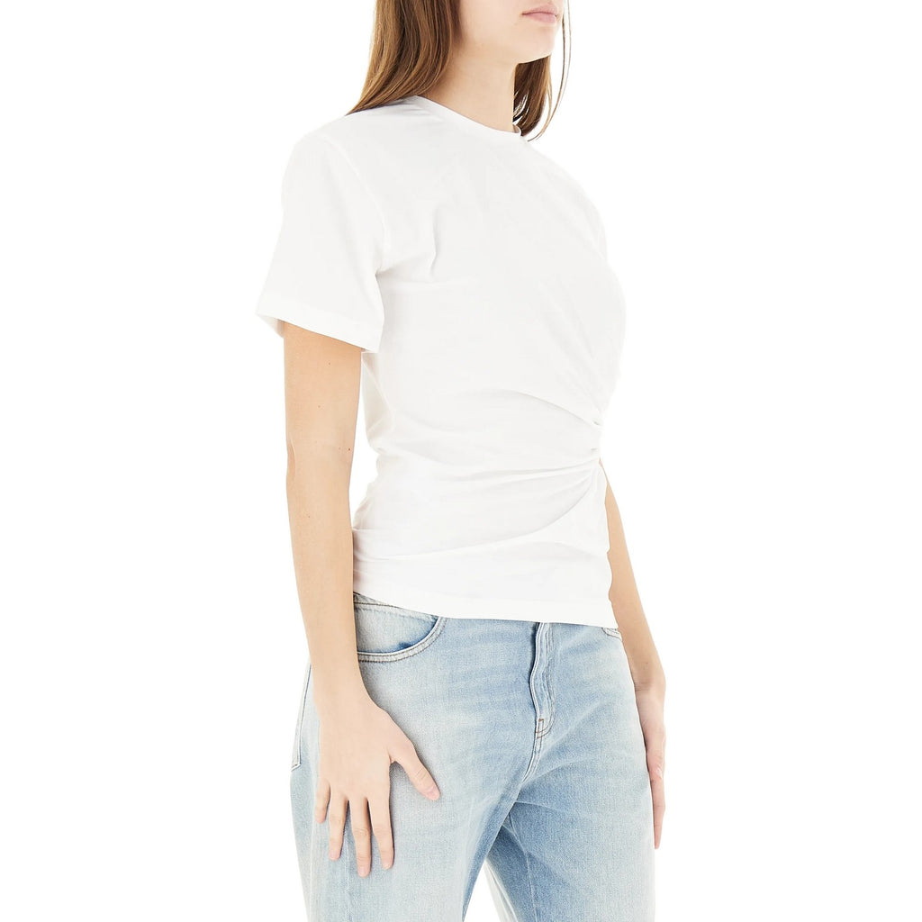 Maglie Donna Pinko - Mary Maglia Jersey Cotone Stre - Bianco